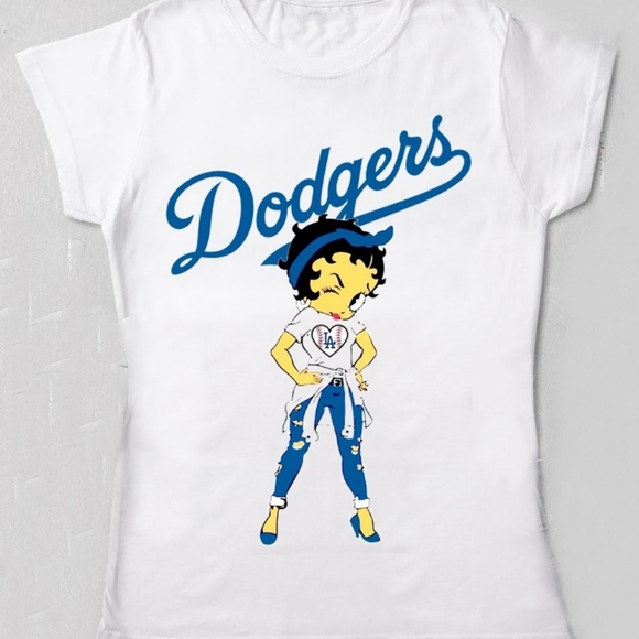 L.A Dodgers 'Betty Boop Women's Top XL - Picture 1 of 1